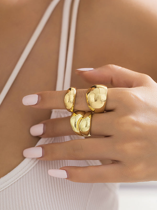 Bague réglable géométrique