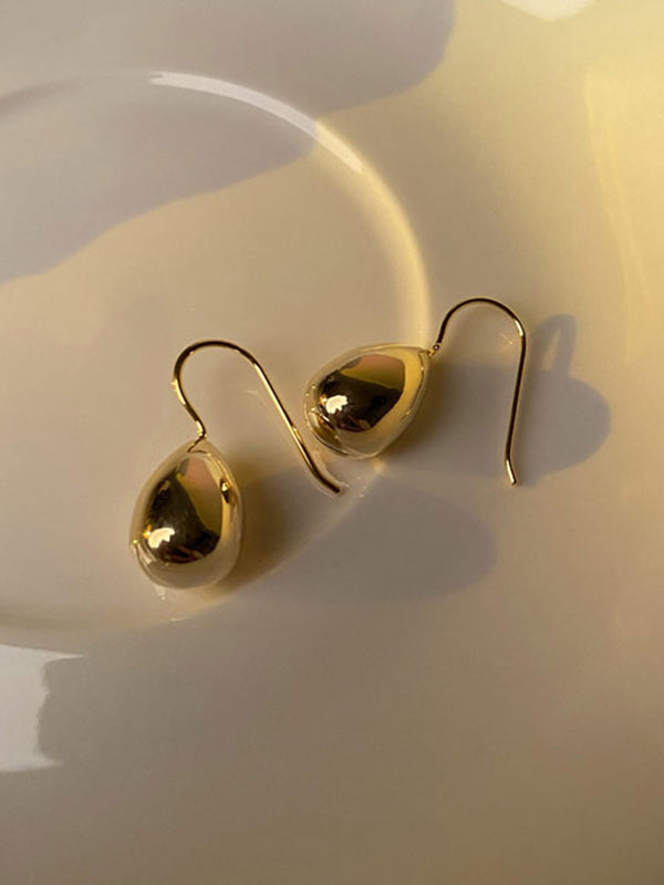 Accessoires de boucles d'oreilles en forme de goutte d'eau géométrique simple