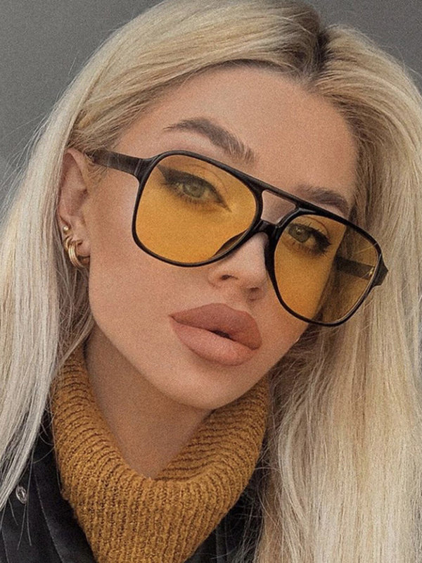 Lunettes de soleil géométriques anti-UV