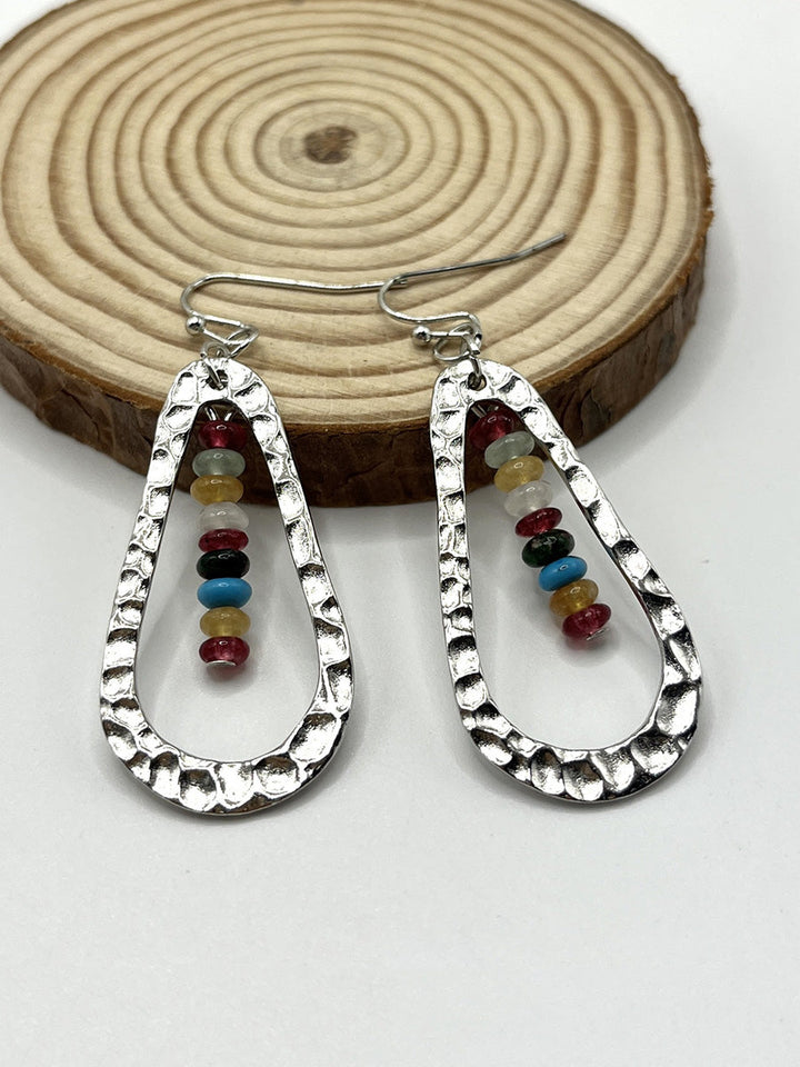 Boucles d'oreilles perlées en forme de goutte