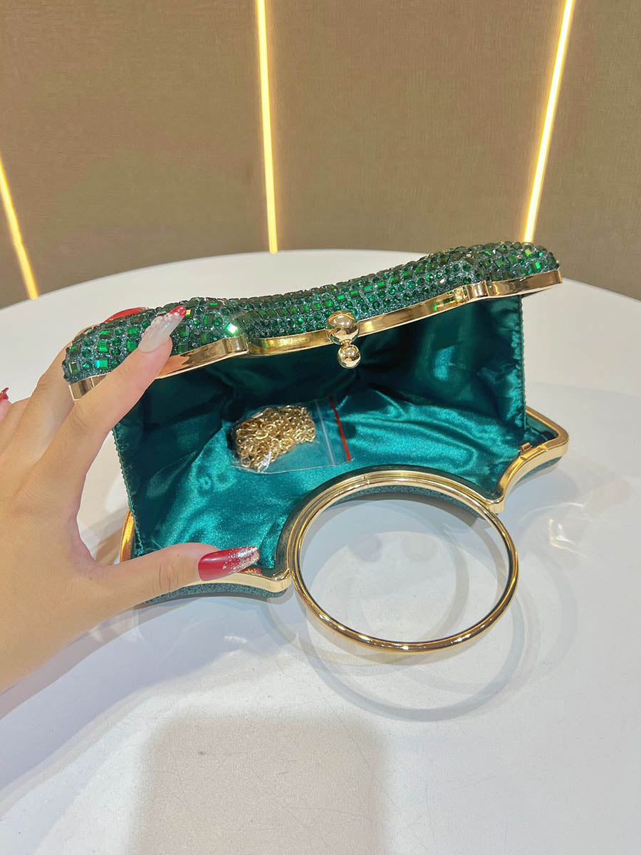 Sac à main à chaîne, à strass