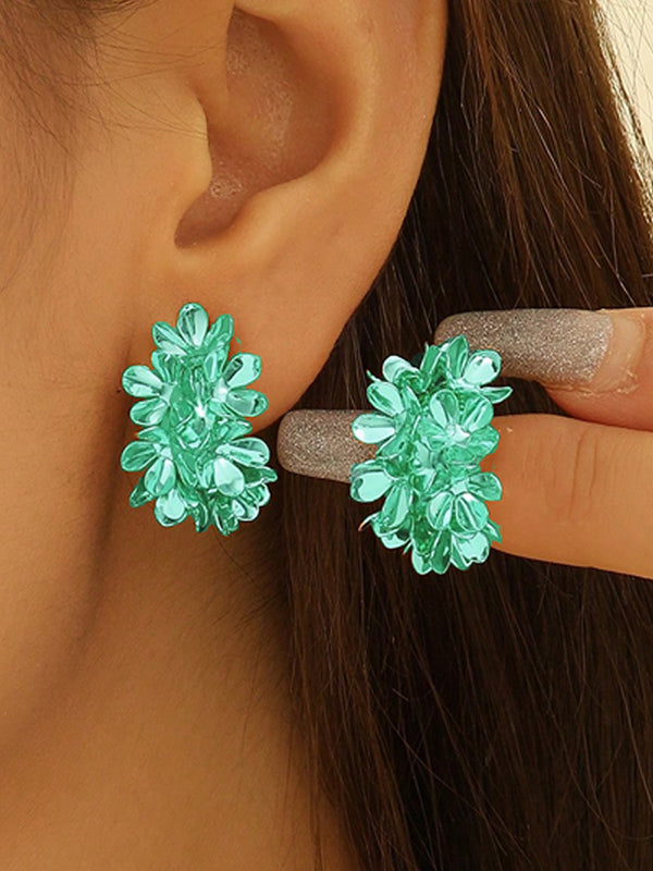 Boucles d'oreilles en forme de fleur