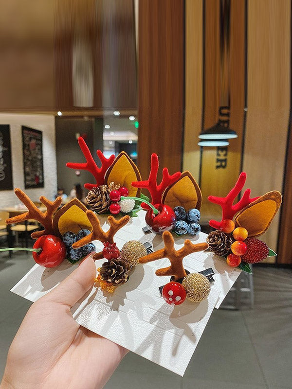 Couvre-chef d'élan fait à la main de Noël 10 couleurs
