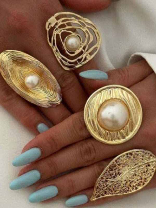 Bague géométrique ajourée