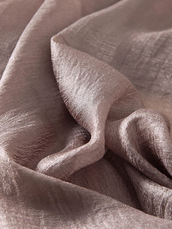 Écharpe chaude coupe portefeuille, anti-UV, couleur unie
