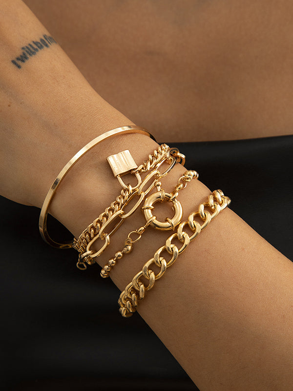Bracelet chaînes hip-hop cool et original
