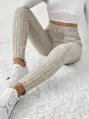 Zoe - Leggings pour femmes inspirés de la mode française avec cordon de taille ajustable