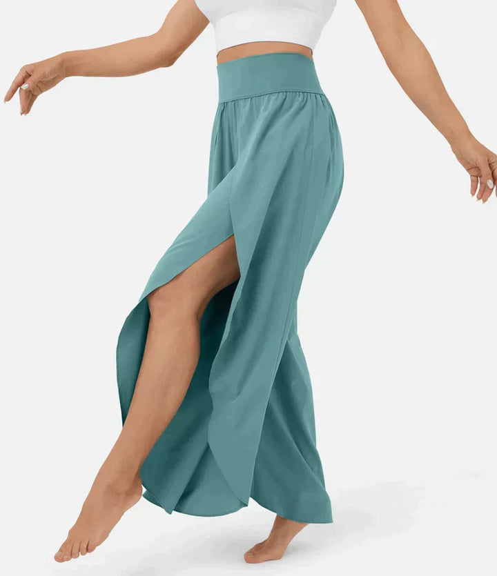 SummerBreeze - Pantalon Palazzo Taille Haute