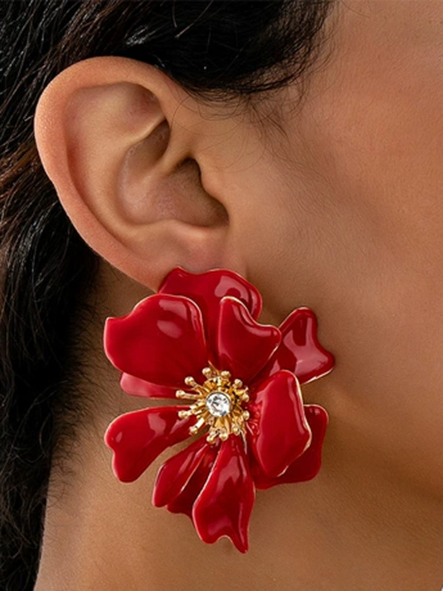 Boucles d'oreilles en forme de fleur