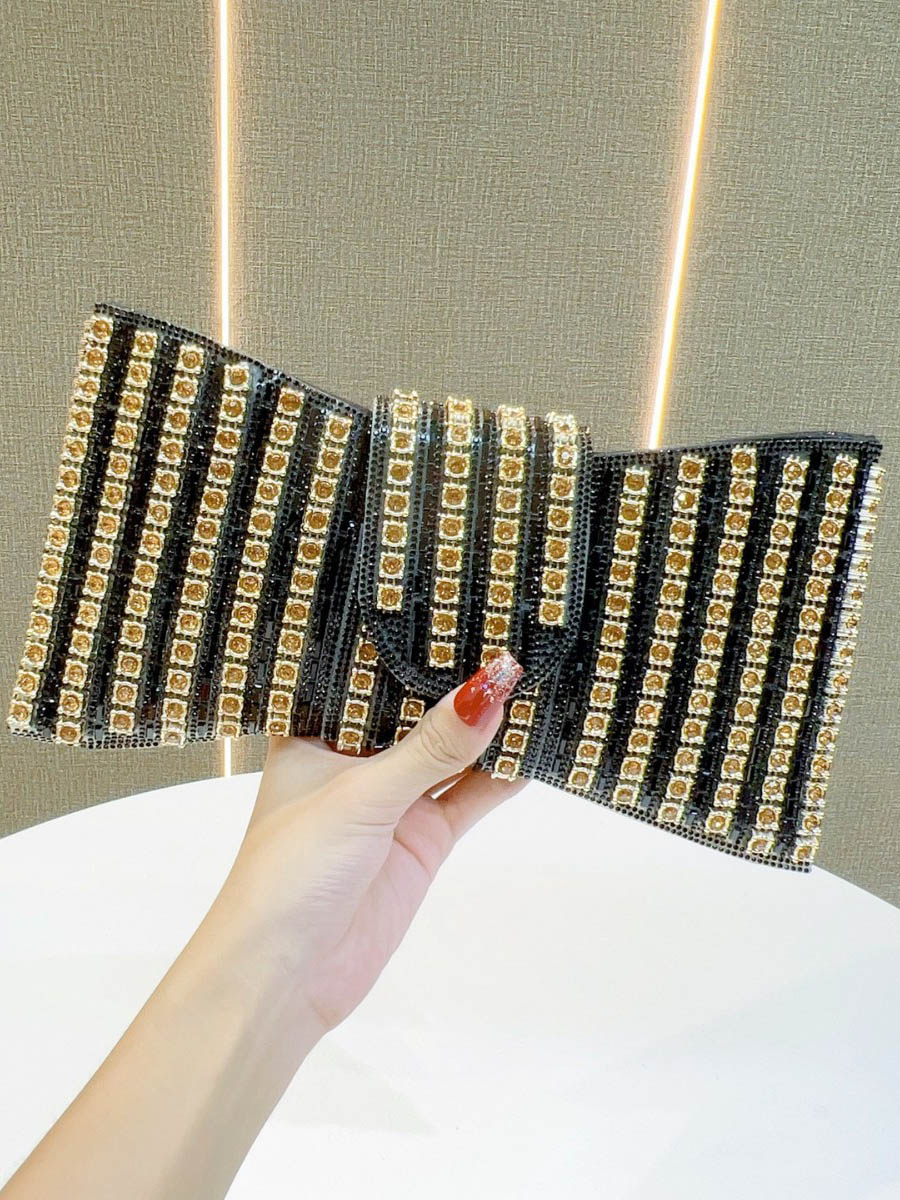 Sac à main à chaîne, à strass