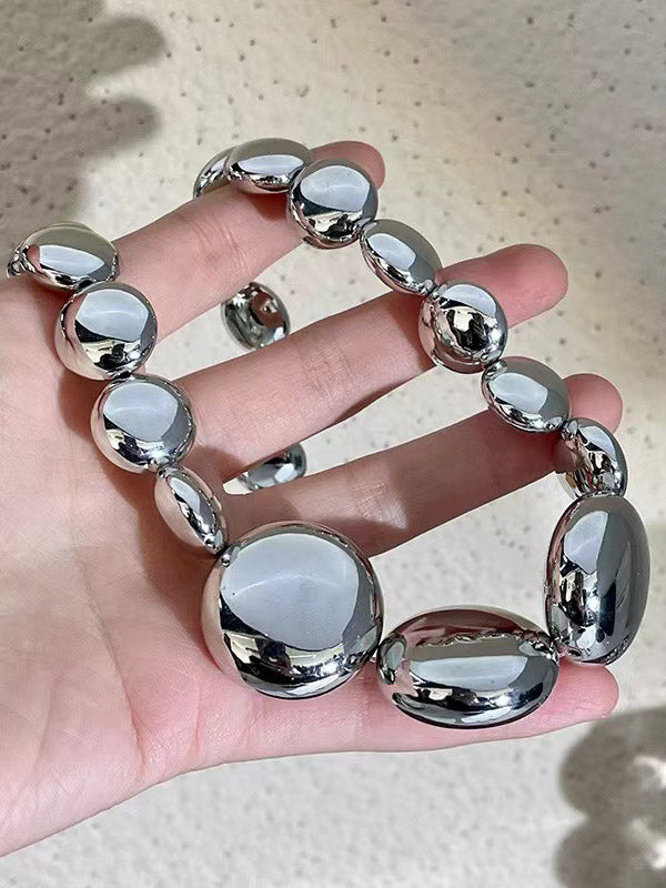 Collier brillant couleur unie
