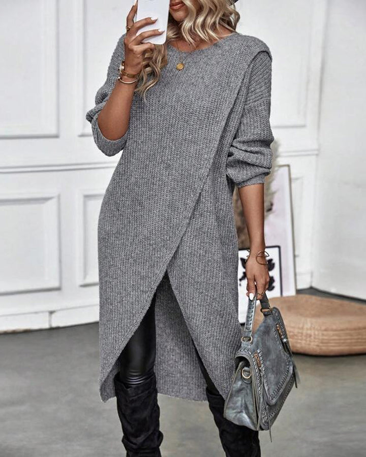 Elin | Robe en tricot élégante pour femmes, longue et confortable à porter
