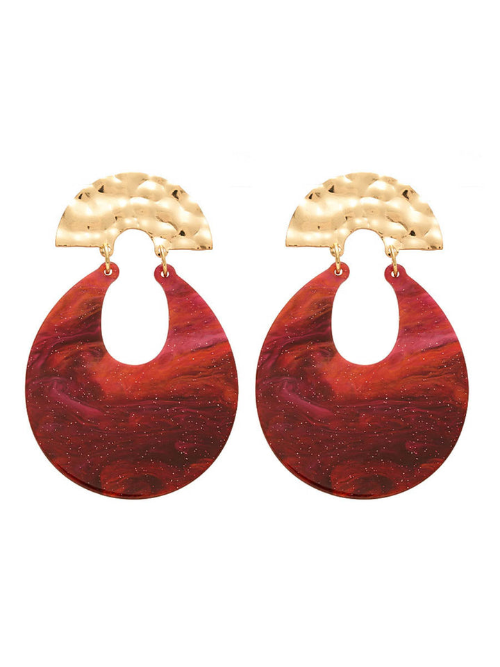 Boucles d'oreilles pendantes géométriques