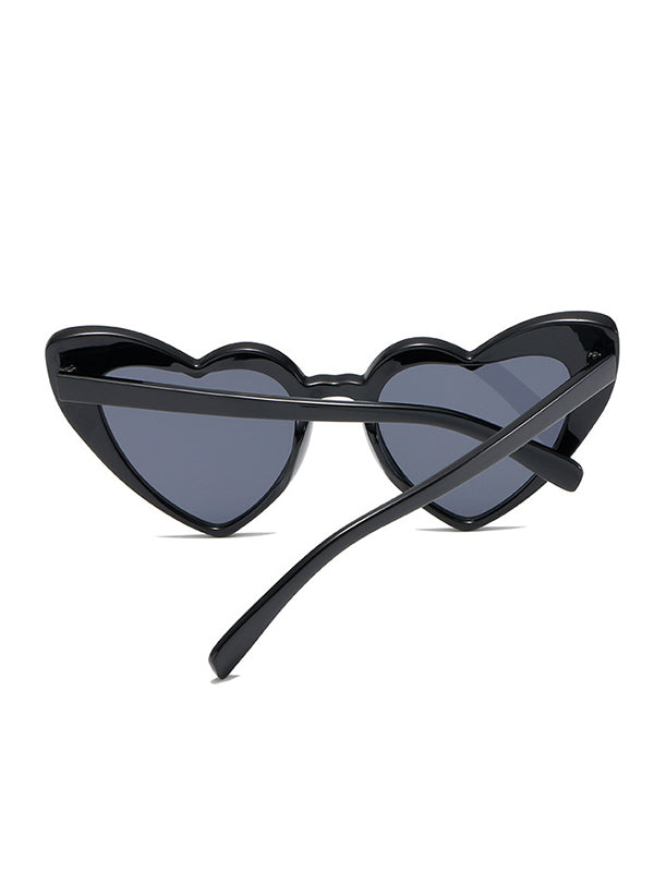 Lunettes de soleil en forme de cœur, anti-UV