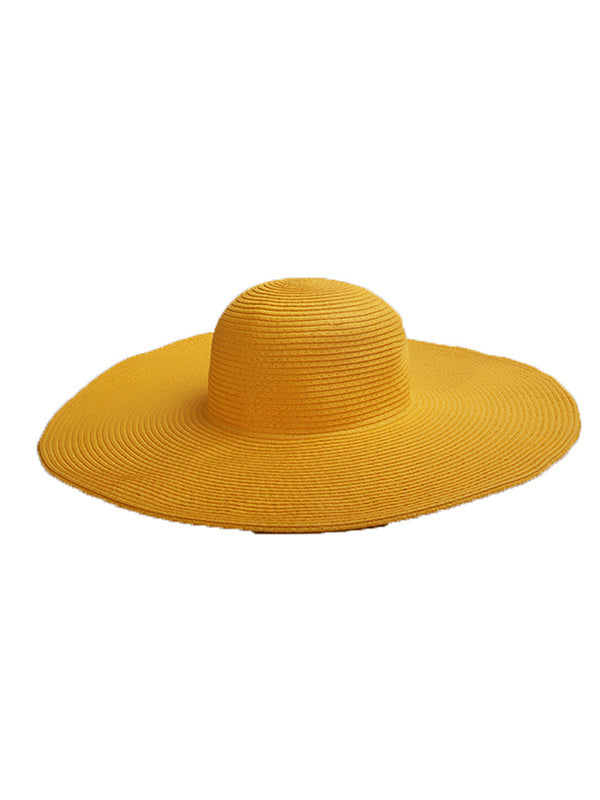 Chapeau à large bord simple et décontracté, 10 couleurs