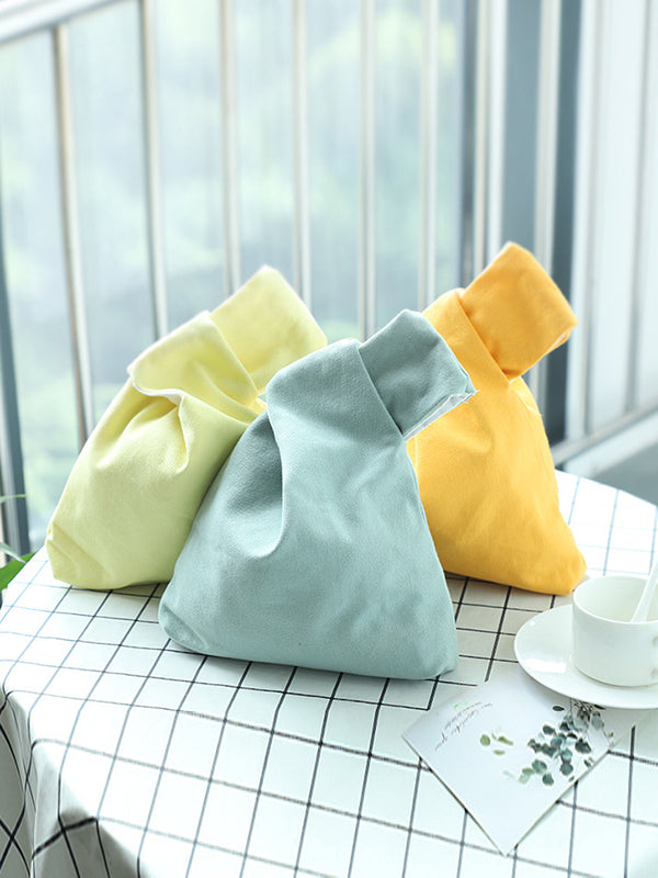 Mini sacs à empiècements de couleur unie