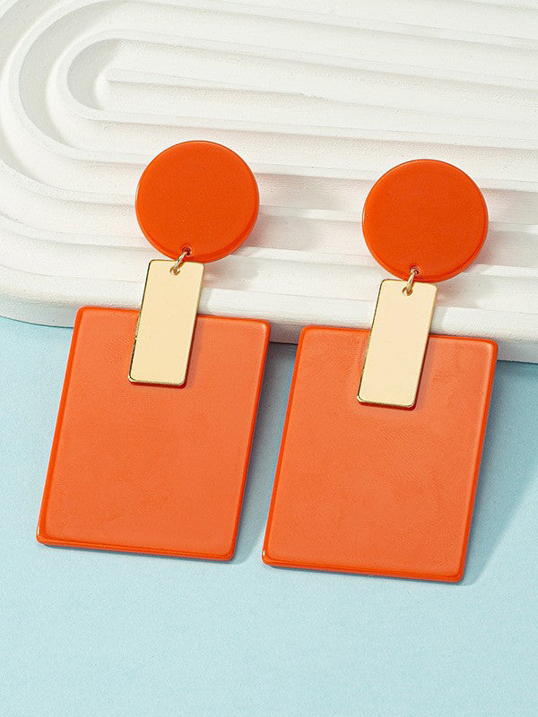 Boucles d'oreilles pendantes géométriques