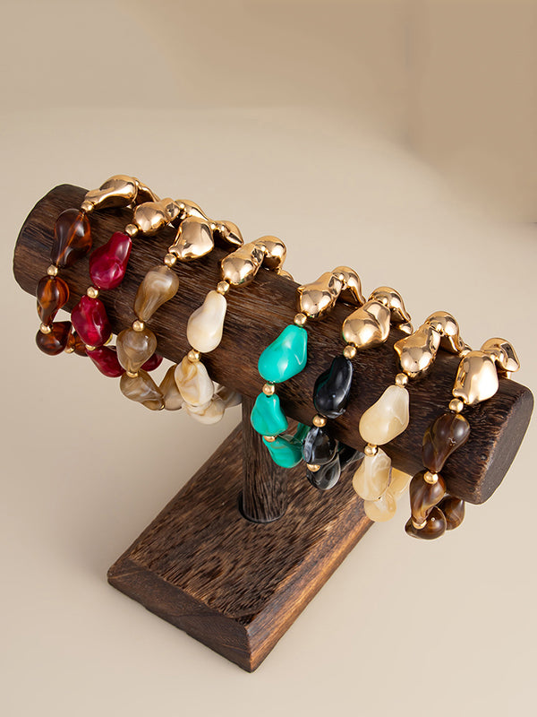 Parure bracelet et collier géométrique