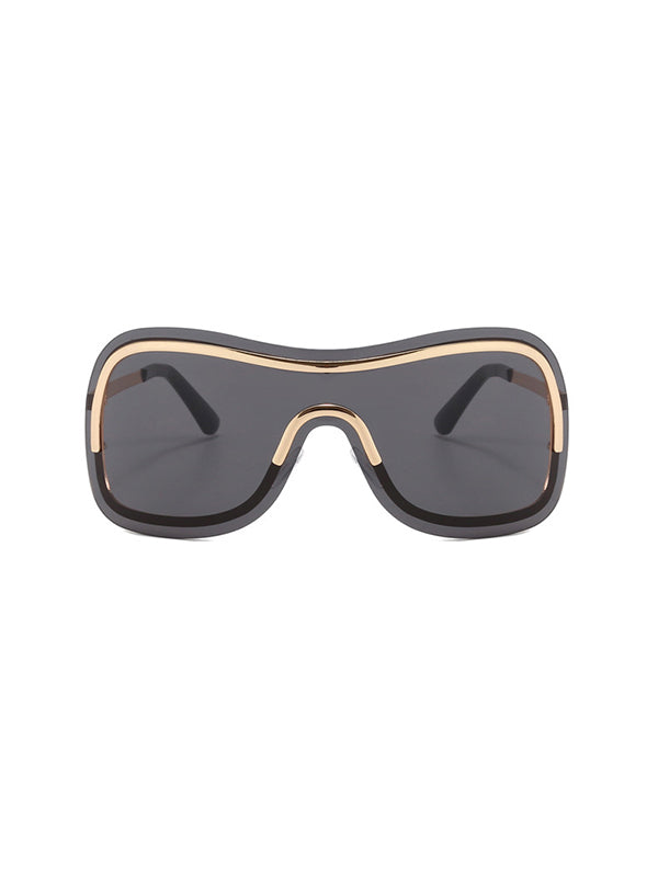 Lunettes de soleil géométriques anti-UV