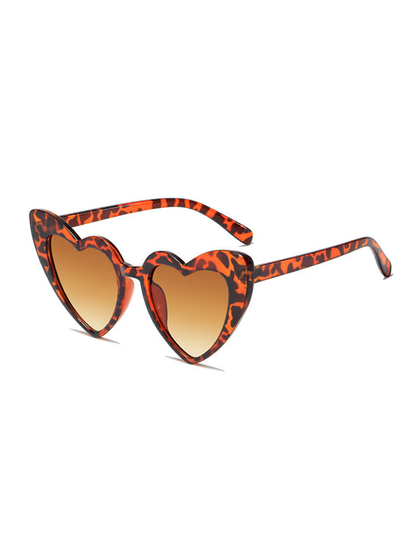 Lunettes de soleil en forme de cœur, anti-UV