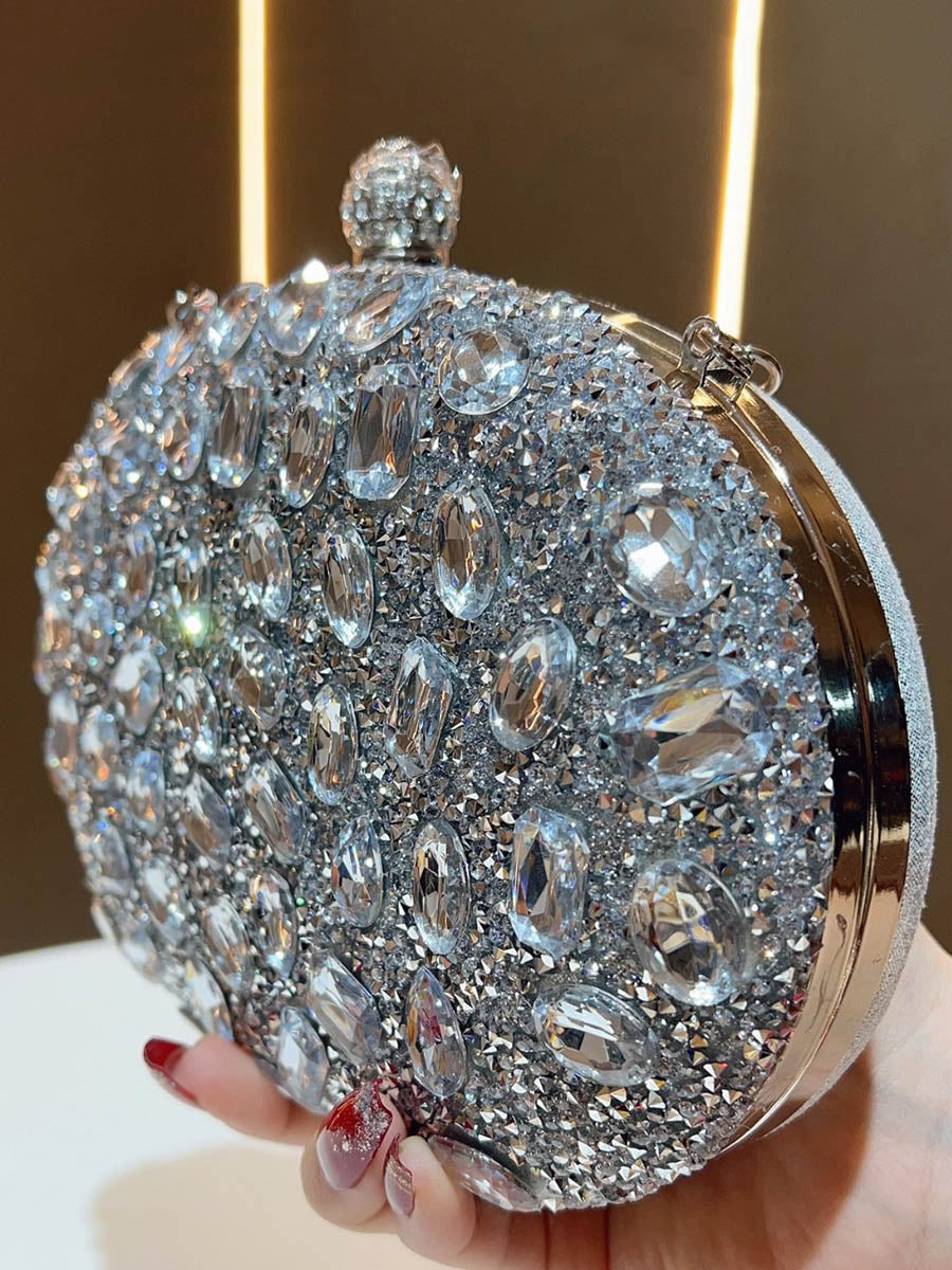 Sac à main à chaîne, à strass