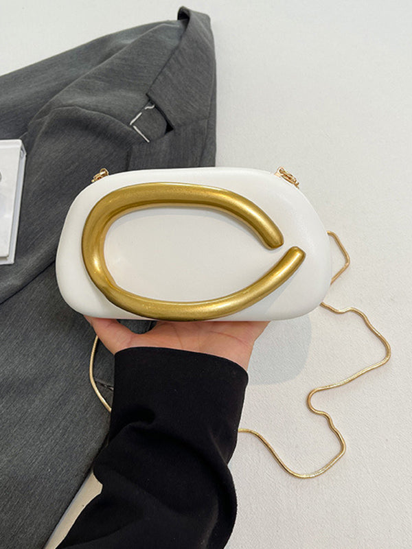 Sac géométrique à chaîne, à empiècements