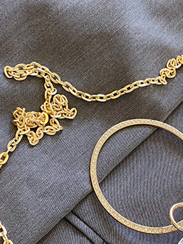 Sac à main géométrique brillant à chaîne, à strass