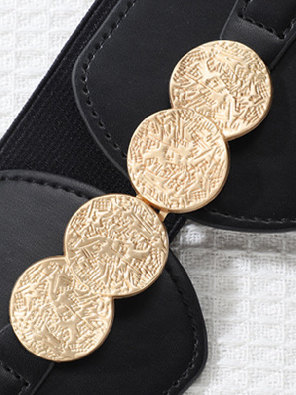 Ceinture à taille élastique, à empiècements