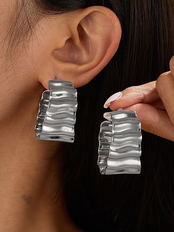 Boucles d'oreilles pendantes géométriques