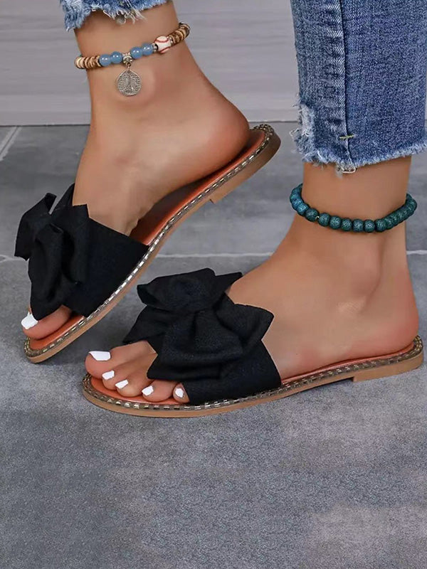 Mules à nœud, à bout ouvert, à empiècements