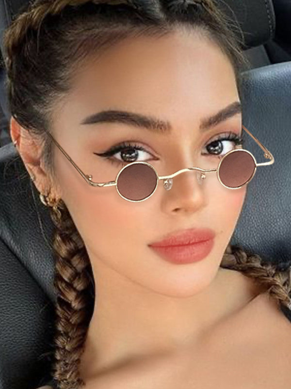 Lunettes de soleil géométriques anti-UV