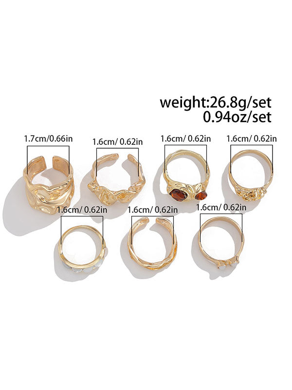Bague géométrique à strass