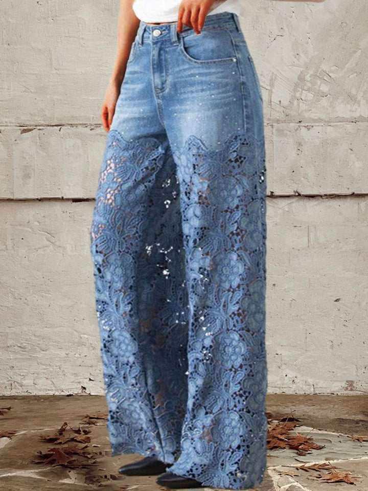 Hanna | Jeans Femme Patchwork moderne & élégant