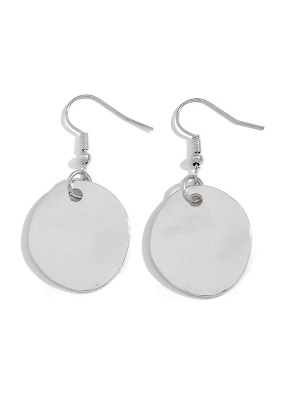 Boucles d'oreilles pendantes géométriques normcore, à chaîne