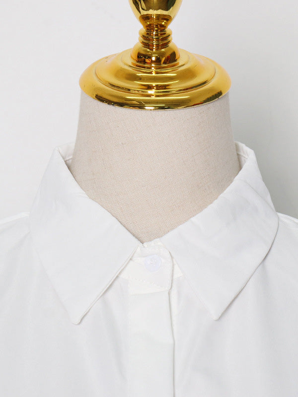 Chemisier Original à géométrie irrégulière de couleur unie