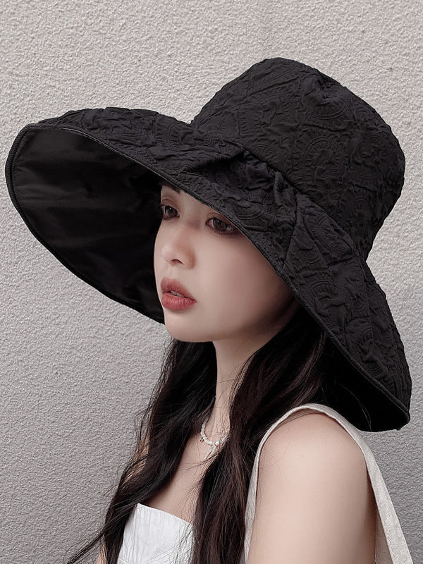Chapeau de pêcheur floral anti-UV simple, chapeau de soleil