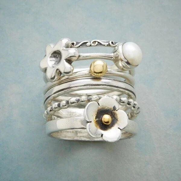 Bague en perles Blume