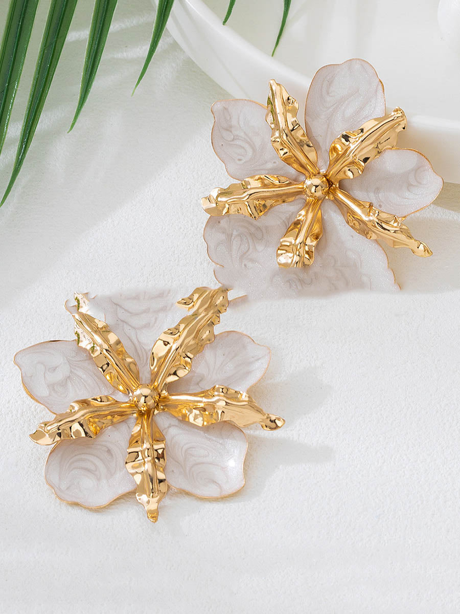 Boucles d'oreilles en forme de fleur