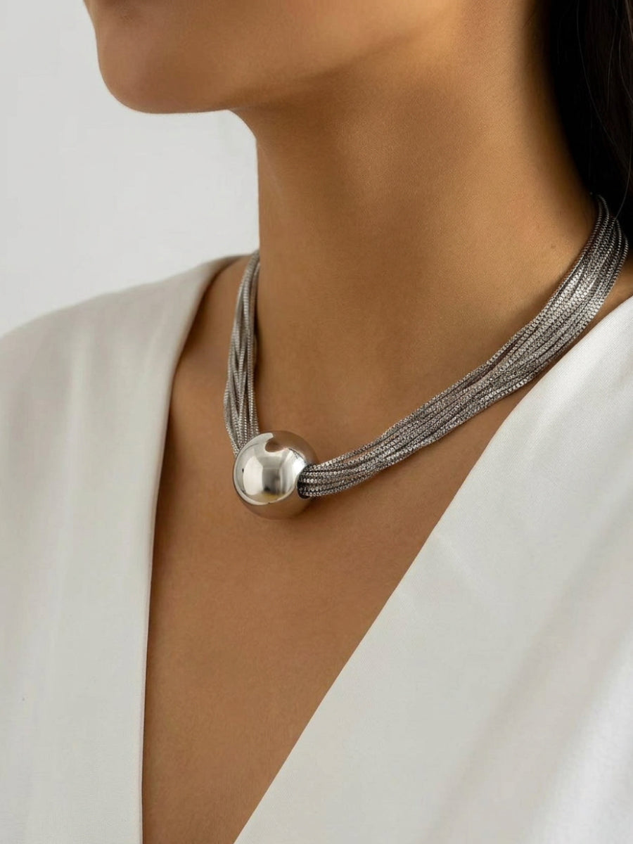 Collier géométrique à chaîne