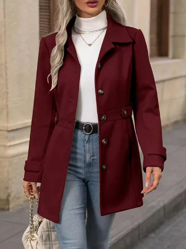 Hanna | Manteau d'hiver en tweed élégant pour femmes moderne