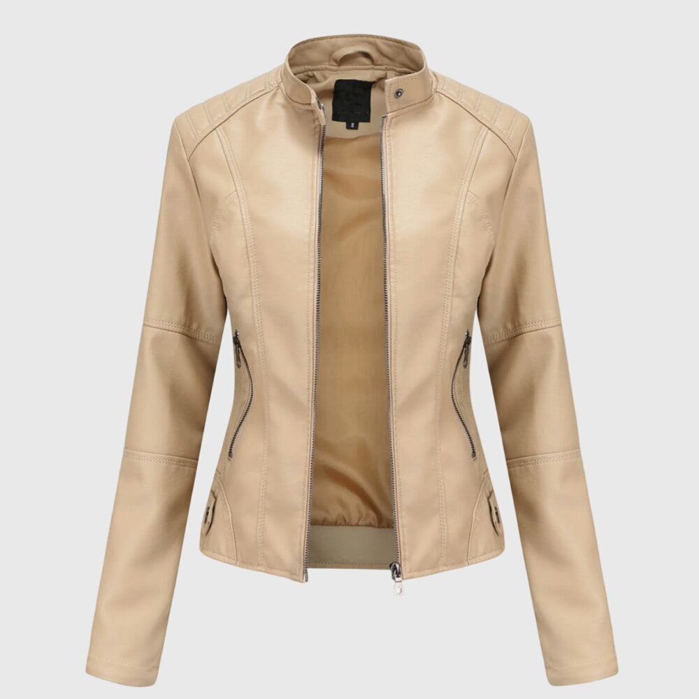 Sophie | Veste en cuir biker confortable pour femmes