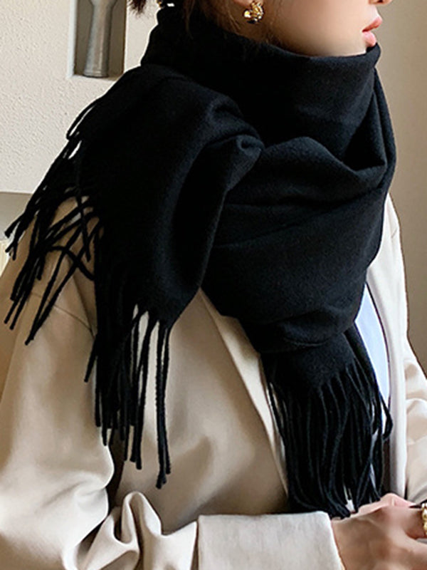 Écharpe à pompons