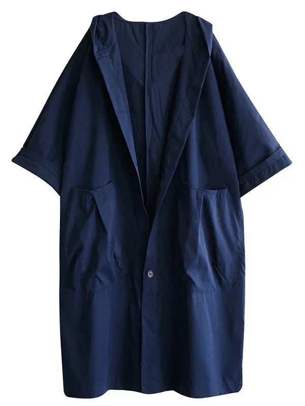 Trench-coat avec capuche pour femmes