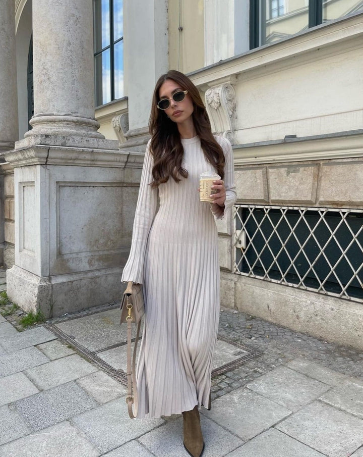 Eliana - Robe tricotée longue et élégante