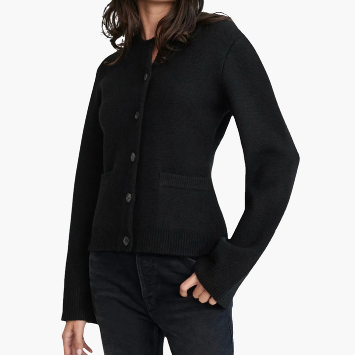 Gilet pour femmes avec boutons et col rond