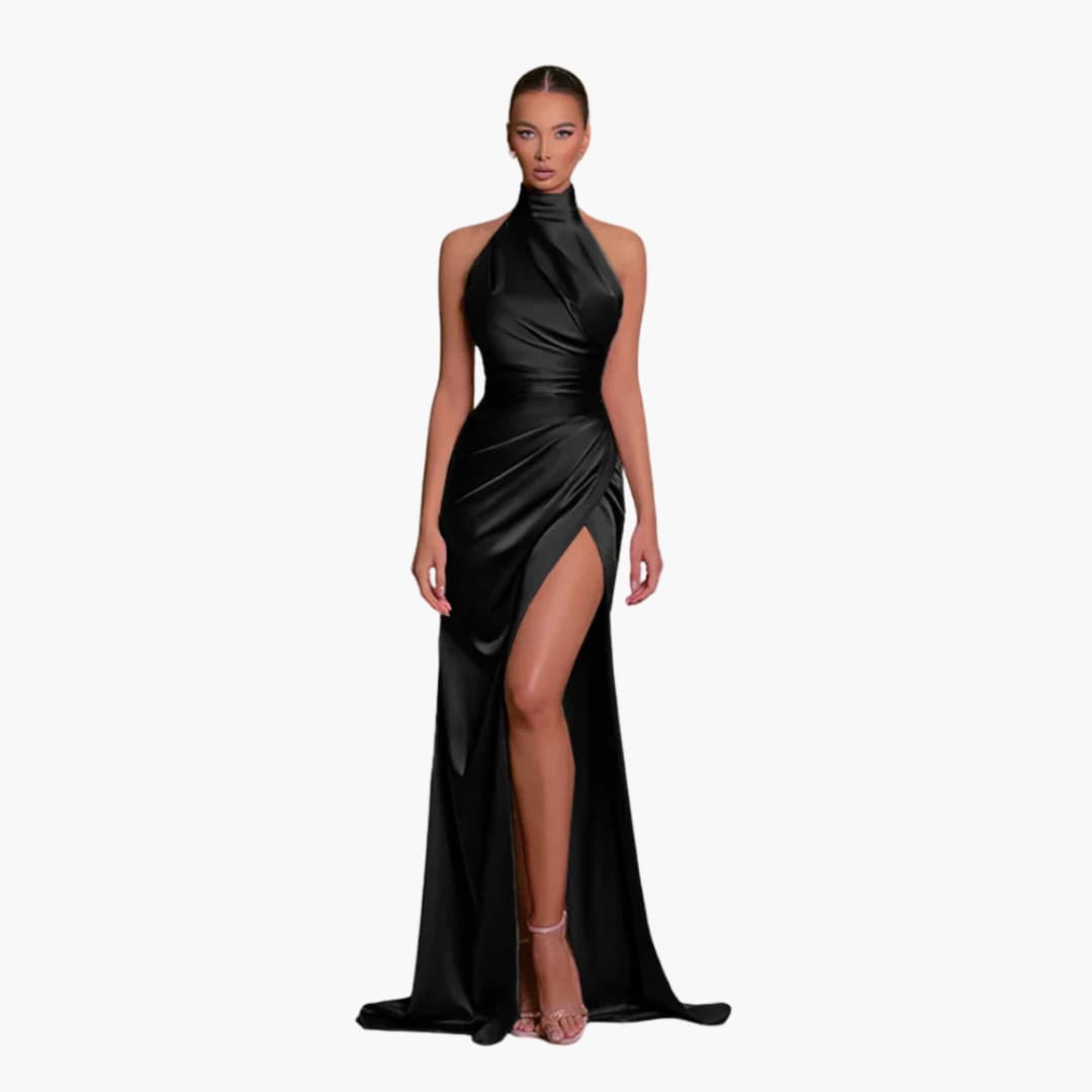Robe de soirée en satin glamour - parfaite pour les événements de gala pour dames