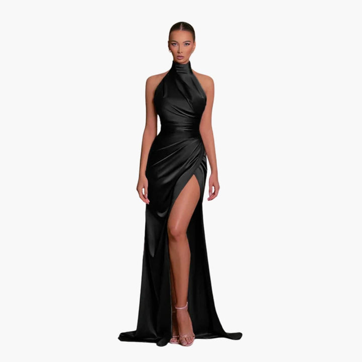Robe de soirée en satin glamour - parfaite pour les événements de gala pour dames
