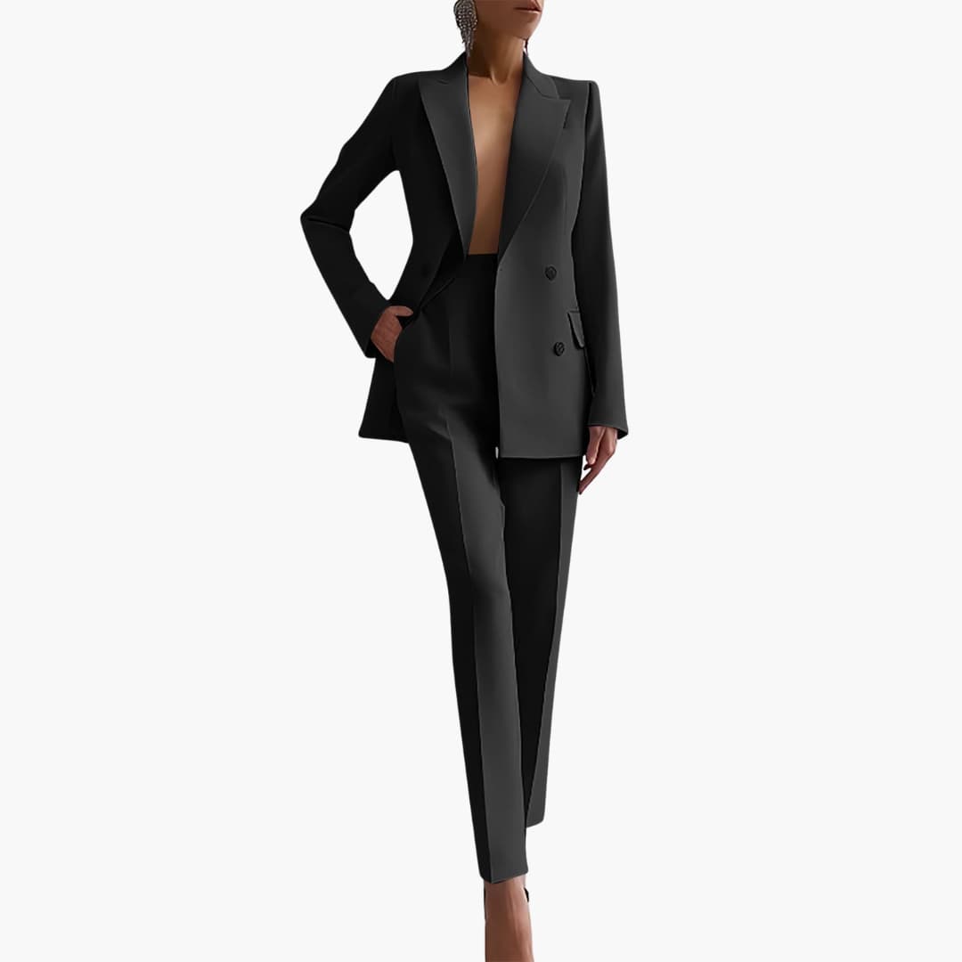 Ensemble Blazer Élégant pour Femmes - Coupe Ajustée avec Pantalon