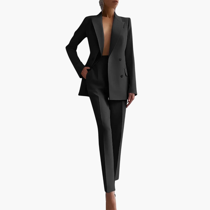 Ensemble Blazer Élégant pour Femmes - Coupe Ajustée avec Pantalon