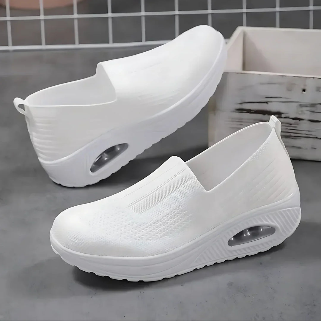 Hermina - Baskets Slip-On pour Femmes avec Structure Tricotée